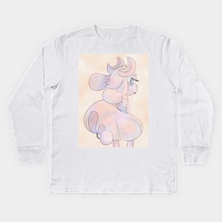 as soft as satin... Kids Long Sleeve T-Shirt